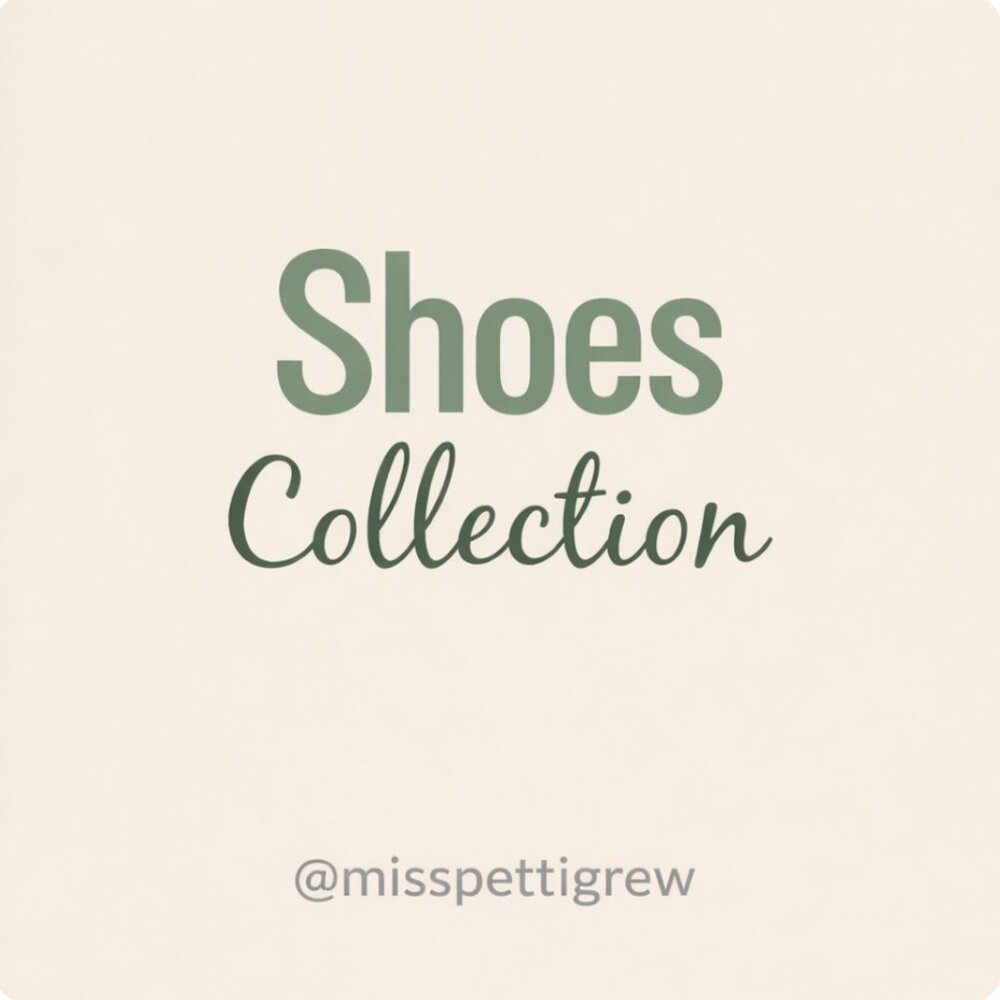 A curated collection of shoes including vintage, leather, and elevated everyday